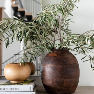 Aged Wood Vase